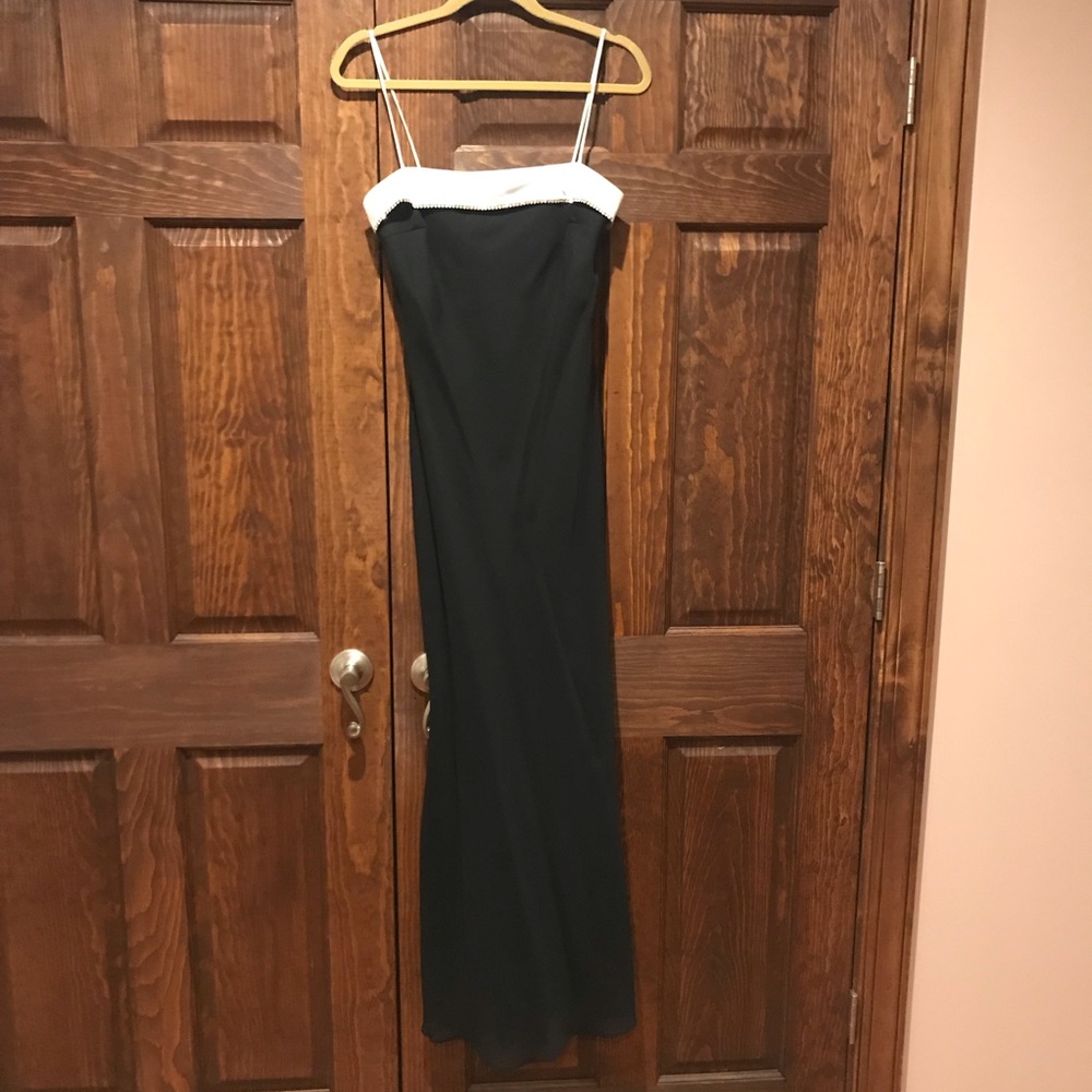 Roberta Black and white gown